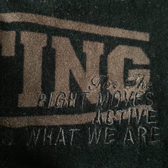 Meeting Full Zip Velour Black Logo Hoodie NeverUsed Made in Italy 🇮🇹 - Picture 5 of 11